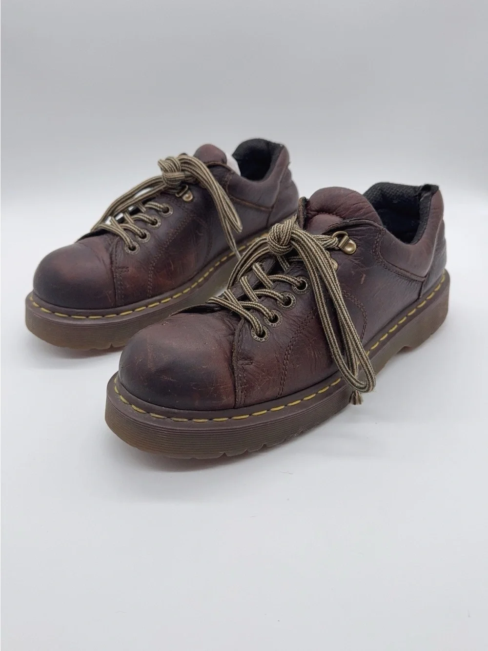 Dr. Martens 10940 Lace up Chunky Oxford Shoes Tan Brown Leather Mens Size 10